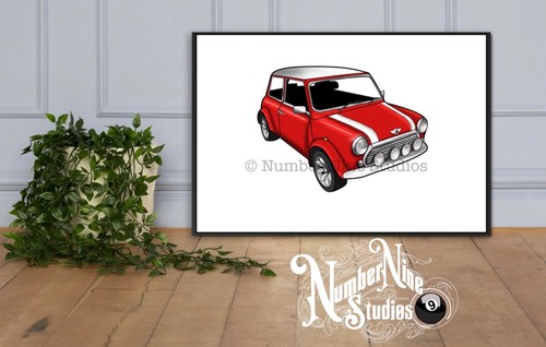 Classic mini cooper - classic, (rot)