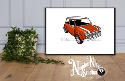 Classic mini cooper orange - cooper,